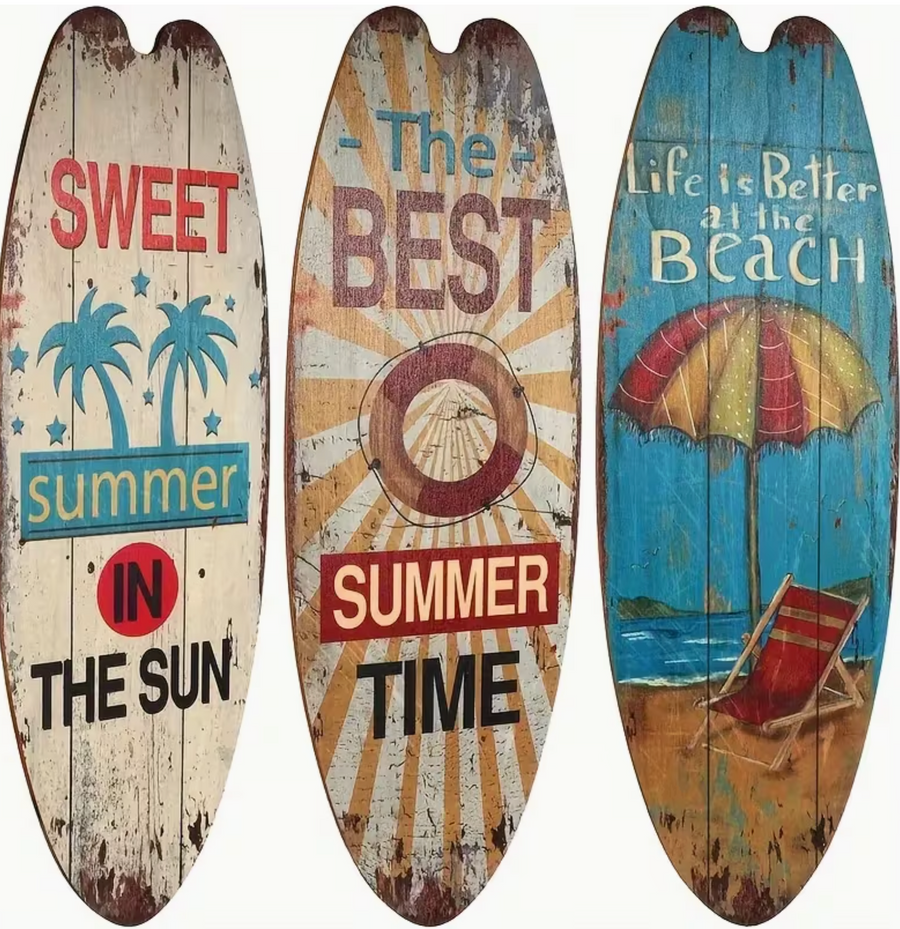 Decoración de Pared Estilo Surf – Beach Vibes