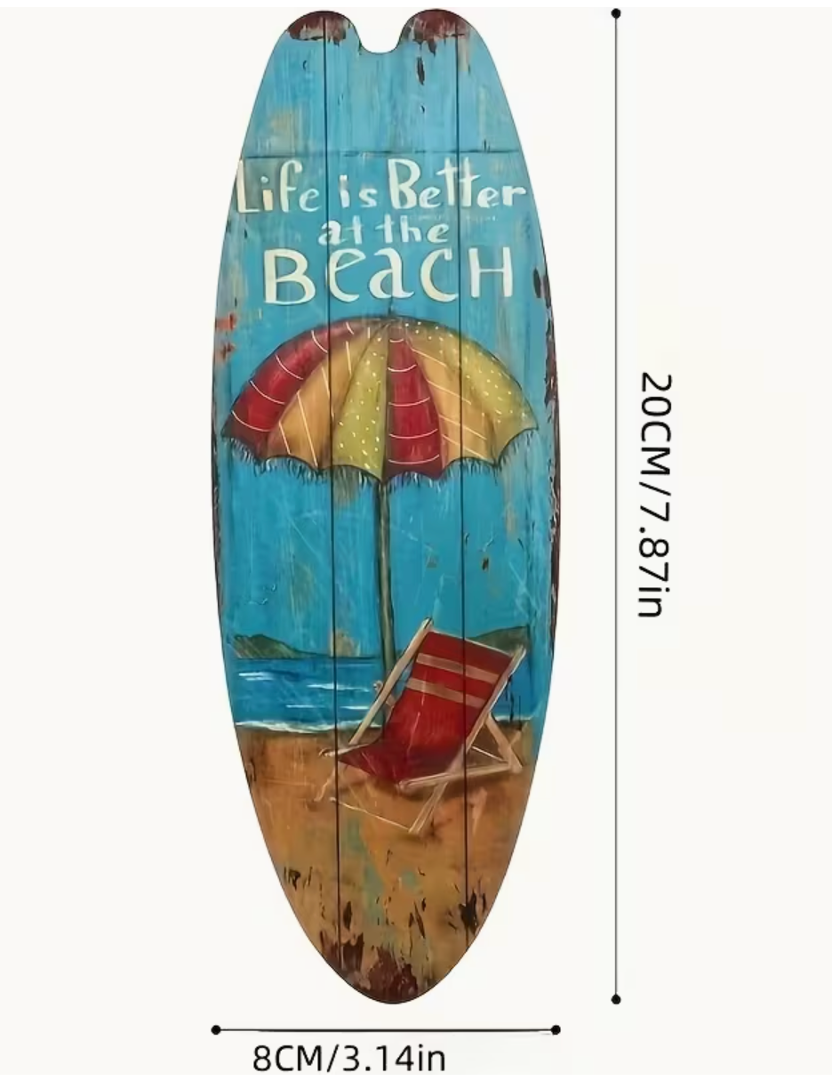 Decoración de Pared Estilo Surf – Beach Vibes