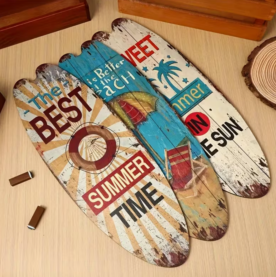 Decoración de Pared Estilo Surf – Beach Vibes